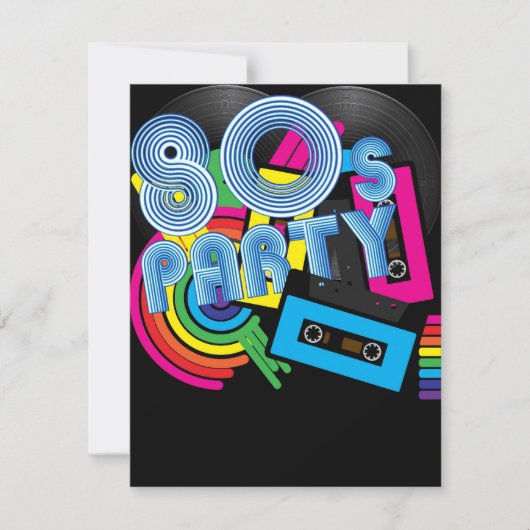 Invitation Rétro partie 80 (Devant)