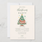 Invitation Retro Pastel Christmas Tree (Devant)