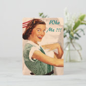 Invitation Rétro personnalisé soit ma demoiselle (Debout devant)