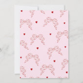 Invitation Rétro Petit amour Valentines Jour Anniversaire (Dos)