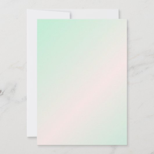 Invitation Retro Photo Green Gradient Man 88e anniversaire (Dos)