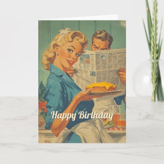 Invitation Retro Pie et Charme de Papier (Devant)