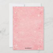 Invitation Retro Pink Black Lingerie Shower Bachelorette (Dos)