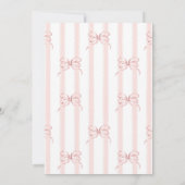 Invitation Retro Pink Bow Cafe Bebe Girl Coffee Baby Shower (Dos)