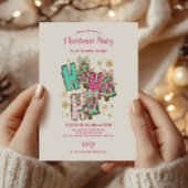 Invitation Retro Pink Nutcracker Christmas