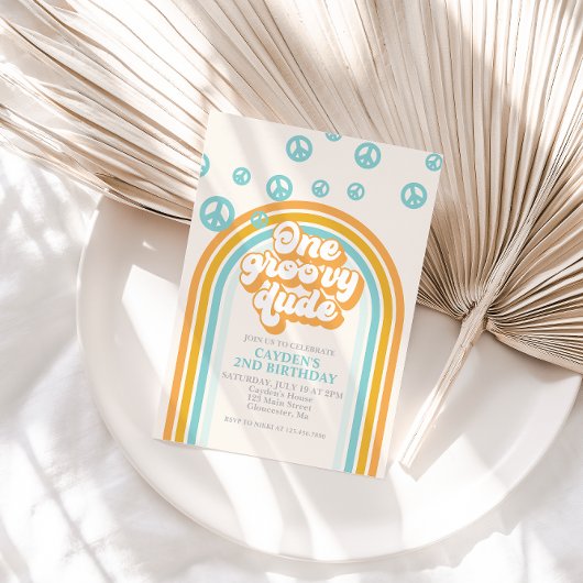 Invitation rétro pour le 1er anniversaire de One G