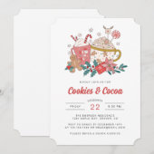 Invitation rétro pour Noël (Devant / Derrière)