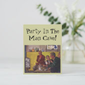 Invitation Rétro pour organiser une soirée Thème d (Debout devant)