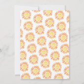 Invitation Retro Premier voyage autour du Soleil UN Anniversa (Dos)