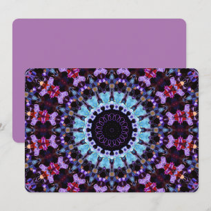Invitation Retro Psychedelic Mandala Trippy Hippie Boho Chic