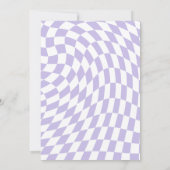 Invitation Retro Purple Little Boo Halloween 1er anniversaire (Dos)