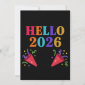 Invitation Retro Rainbow 2026 Party Poppers Celebrate Fun (Dos)