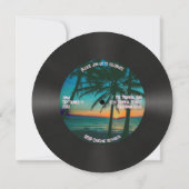 Invitation Retro Record Tropical Neon Flamant rose 40e annive (Dos)