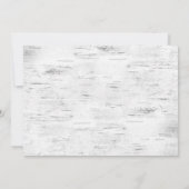 Invitation Rétro Red Farm Camion Birch Noël Réveillon (Dos)