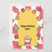 Invitation Retro Red Super Jingle & Mingle Christmas Party (Dos)