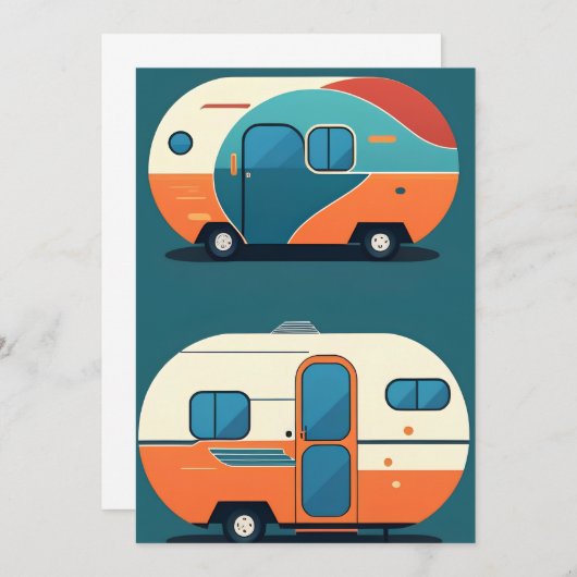 Invitation Rétro-remorque (Devant / Derrière)