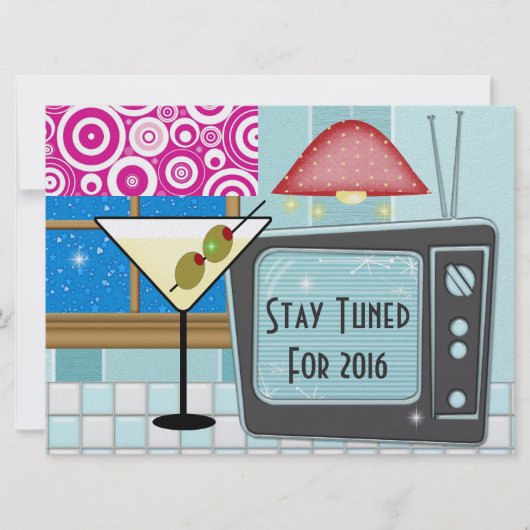 Invitation Retro Rockin' du Nouvel An - SRF (Devant)