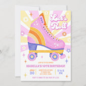 Invitation Retro Roller Skate Party (Devant)