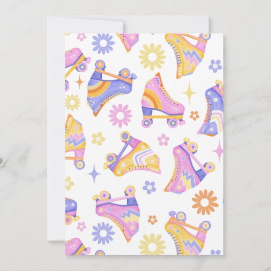 Invitation Retro Roller Skate Party (Dos)