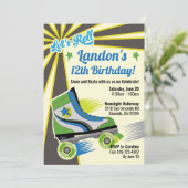 Invitation Retro Roller Skate Party (Debout devant)
