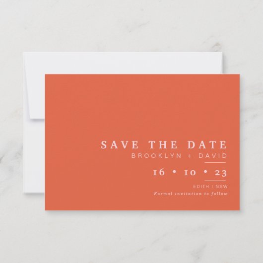 Invitation Retro Rose Rouge Arc Mariage Enregistrer La Date C (Dos)