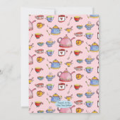 Invitation Retro Saint Valentin Galentines Tea Ladies Déjeune (Dos)