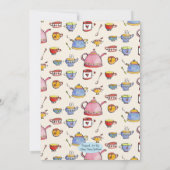 Invitation Retro Saint Valentin Galentines Tea Party Déjeuner (Dos)