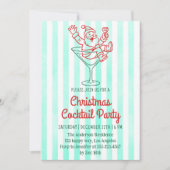 Invitation Retro Santa Martini Christmas Cocktail Party     (Devant)