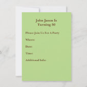 Invitation Retro Sepia Clock fait face à l'invitation de la f (Dos)