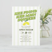 Invitation Retro She Found Her Main Squeeze Bridal Shower (Debout devant)