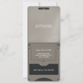 Invitation Retro Silver Console de Jeux Portable II Anniversa (Dos)