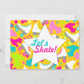 Invitation Retro Skates "Patinons !" (Devant)