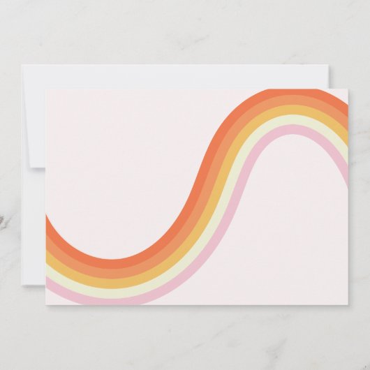 Invitation Retro Smiles Five est une Vibe 5e Anniversaire Pho (Dos)