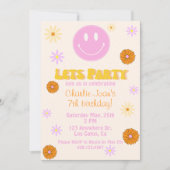 Invitation Retro Smiley (Devant)