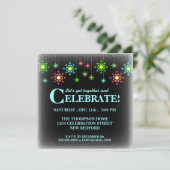 Invitation Retro Snowflake (Debout devant)