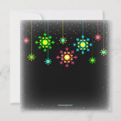 Invitation Retro Snowflake (Dos)