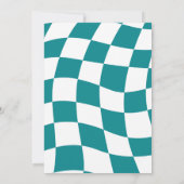 INVITATION RETRO SOURIRE FACE PISCINE FÊTE ANNIVERSAIRE (Dos)