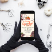 Invitation Retro Soyons Éffrayants à la fête d'Halloween