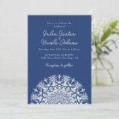 Invitation Retro Spanish Abstract Floral Mandala Wedding (Debout devant)