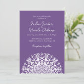 Invitation Retro Spanish Abstract Floral Mandala Wedding (Debout devant)