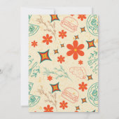 Invitation Retro Stripes Pique-nique Anniversaire (Dos)