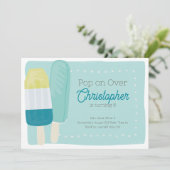 Invitation Retro Summer Popsicle Boys Anniversaire (Debout devant)