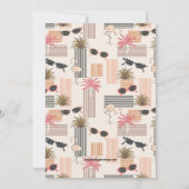 Invitation Retro Sunglasses and Palms 50th Birthday (Dos)