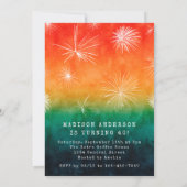 Invitation Retro Sunset Summer Surprise Birthday Party (Dos)