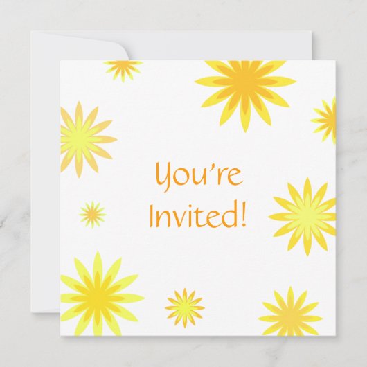 Invitation Retro Sunshine - Vous êtes invité (Devant)