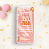 Invitation Retro Super 10e anniversaire Modèle d'invitation