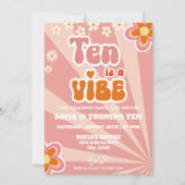 Invitation Retro Super 10e anniversaire Modèle d'invitation (Devant)