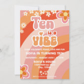 Invitation Retro Super 10e anniversaire Modèle d'invitation (Devant)