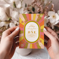 Retro Super 70's Theme Muted Tones 1er anniversair