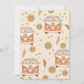 Invitation Retro Super Boho Daisy Rainbow Anniversaire (Dos)